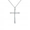 Σταυρός με Διαμάντια Λευκόχρυσος Κ18 - 53021