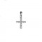 Σταυρός με Διαμάντια Λευκόχρυσος Κ18 - 55005A