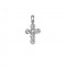 Σταυρός με Διαμάντια Λευκόχρυσος Κ18 - 55022