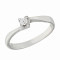 Δαχτυλίδι Μονόπετρο με Διαμάντι Λευκόχρυσος Κ18 - 912823R