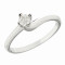 Δαχτυλίδι Μονόπετρο με Διαμάντι Λευκόχρυσος Κ18-063392R