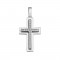 Σταυρός με Ζιργκόν Λευκόχρυσος Κ14 - 13050CZ