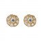 Σκουλαρίκια με Ζιργκόν Χρυσός Κ14 - 09098