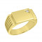 Δαχτυλίδι Ανδρικό με Ζιργκόν Χρυσός Κ14 - 92044