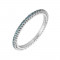 Δαχτυλίδι Ολόβερο με Μπλέ Διαμάντια Λευκόχρυσος Κ18 - 11000BLUE