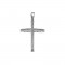Σταυρός με Διαμάντια Λευκόχρυσος Κ18 - 13091