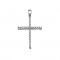 Σταυρός με Διαμάντια Διπλής Όψης Λευκόχρυσος Κ18 - 13081B