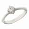 Δαχτυλίδι Μονόπετρο με Διαμάντι Λευκόχρυσος Κ18 - 06390