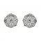 Σκουλαρίκια Μονόπετρα με Διαμάντια Λευκόχρυσος Κ18 - 063902E