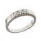 Δαχτυλίδι Μισόβερο με Διαμάντια Λευκόχρυσος Κ18 - 070003R