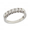 Δαχτυλίδι Μισόβερο με Διαμάντια Λευκόχρυσος Κ18 - 070007R