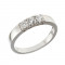 Δαχτυλίδι Μισόβερο με Διαμάντια Λευκόχρυσος Κ18 - 070013R