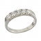 Δαχτυλίδι Μισόβερο με Διαμάντια Λευκόχρυσος Κ18 - 070015R