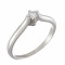 Δαχτυλίδι Μονόπετρο με Διαμάντι Λευκόχρυσος Κ18 - 07019